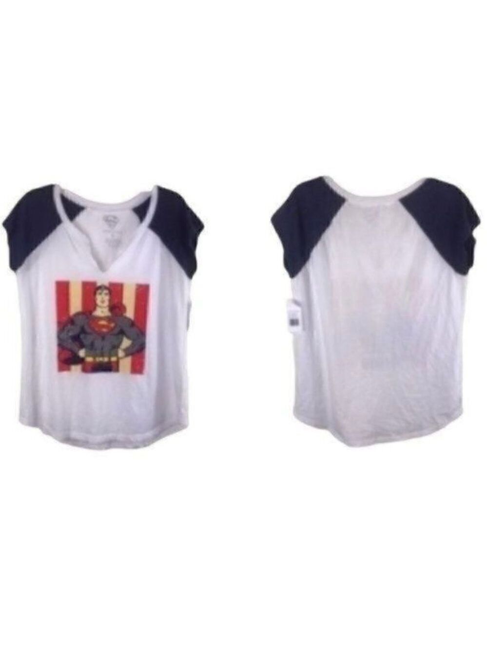 SUPERMAN Vintage Flag Dc Comics Graphic Tee Size Medium New With Tags